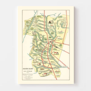 Vintage Map of Tucuman, 1933