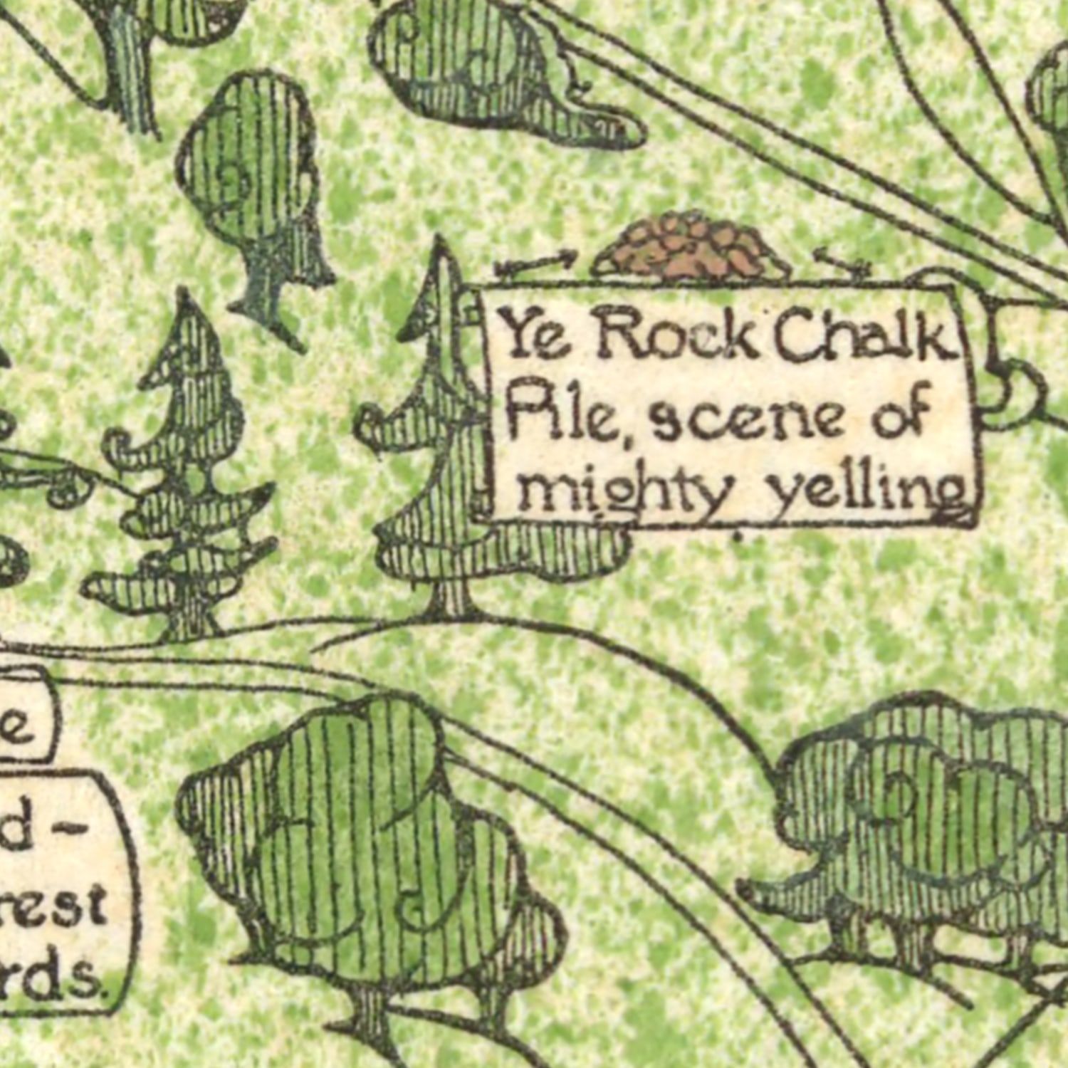 Vintage Map of the University of Kansas 1926