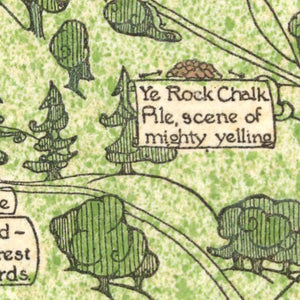 Vintage Map of the University of Kansas 1926