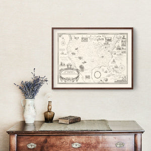 Vintage Map of United States 1926