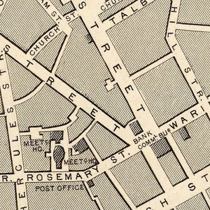 Vintage Map of Belfast, United Kingdom 1851