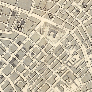 Vintage Map of Manchester, United Kingdom 1851