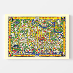 Vintage Map of University of Michigan 1926