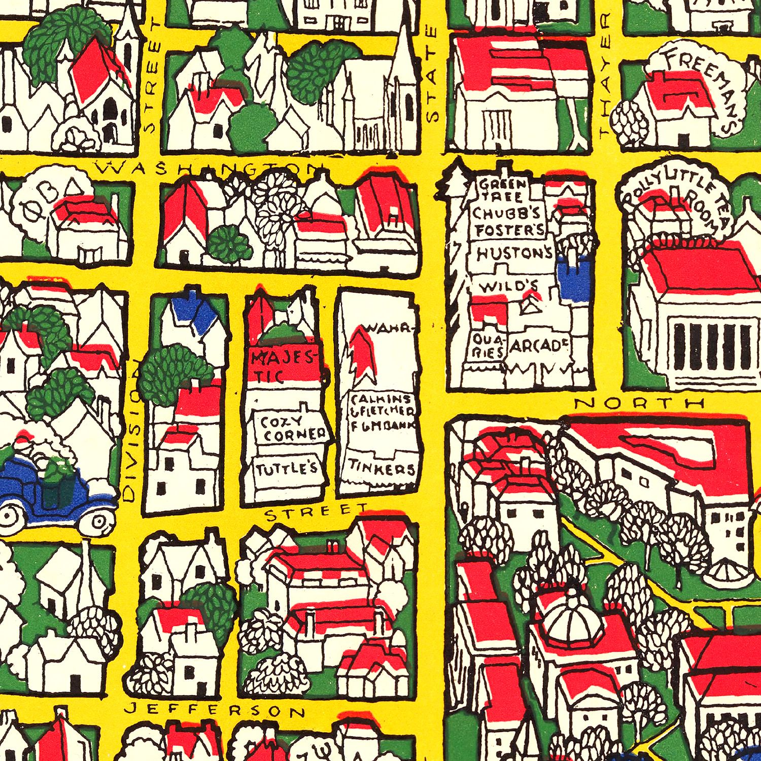 Vintage Map of University of Michigan 1926