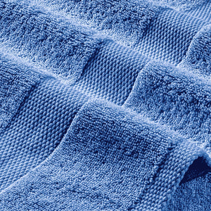 Light Blue Washcloths Set 12 Pack for Body Face Towel 12x12 Inch Cotton Wash Cloths Bulk  Spa Fingertip Wash Clothes Soft Absorbent Gym Towels