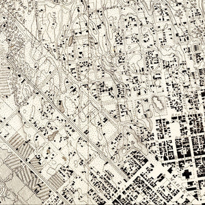 Vintage Map of San Francisco, California 1857