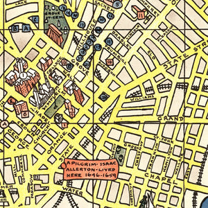 Vintage Map of New Haven, Connecticut 1928