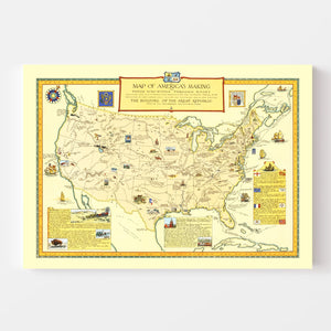 Map of America's Making 1926