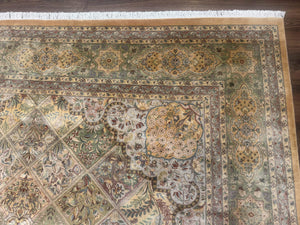 Pak Persian Rug 9x12, Diamond Panel Design, Fine 225 KPSI, Wool