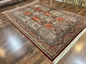 Couristan Rug 8x11, Belgium Power Loomed Carpet, Vintage Wool Oriental Rug, Multicolor Panel Design, 8 x 11 Room Sized Rug
