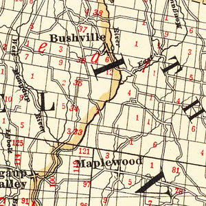Vintage Map of Sullivan County, New York 1895
