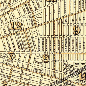 Vintage Map of Buffalo, New York 1895