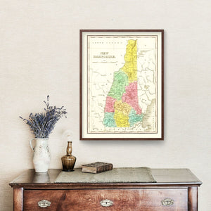 Vintage Map of New Hampshire 1831