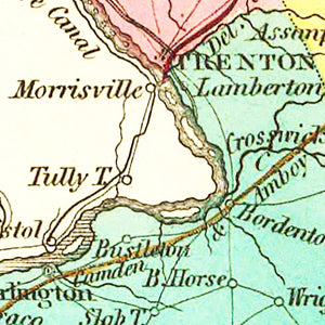 Vintage Map of New Jersey 1831