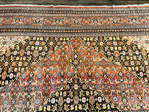 Rare Antique Persian Tabriz Rug 9x12, Red, Handmade, Wool