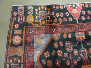 4' X 10' Antique Handmade Tribal Turkish Oriental Floral Wool Rug Organic Nice