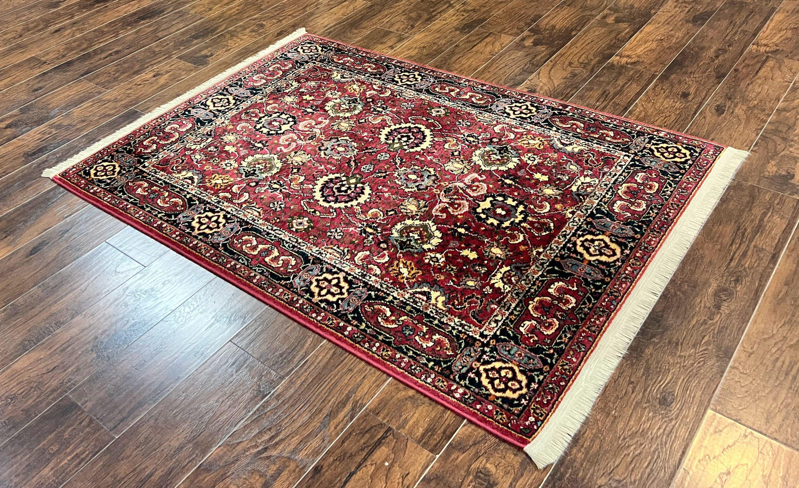 Karastan Rug 4x6, Williamsburg Herati #558, Wool Karastan Carpet, Vintage Karastan Persian Area Rug, Wool Pile