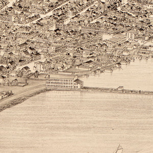 Vintage Map of Geneva, New York 1893