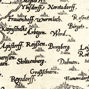 Vintage Map of Transylvania 1665