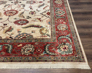 Karastan Rug 8.8 x 10, Ashara Agra Ivory #549, Wool, Vintage