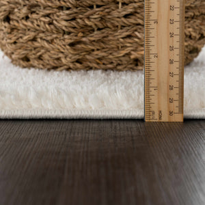 Judy White Washable Runner Rug