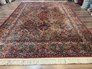 8.8 x 12 Karastan Multicolor Kirman Rug #717 - Vintage Wool Carpet