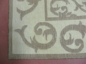 5' X 7' Machine Made Natural Fiber Jute Kilim Two Sided Rug Carpet Flat Weave Contemporary Design