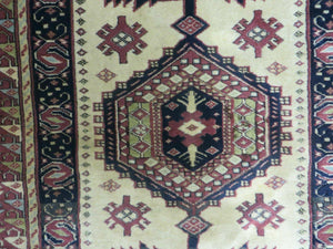 3' X 4' Vintage Handmade Turkish Geometric Oriental Wool Rug Nice