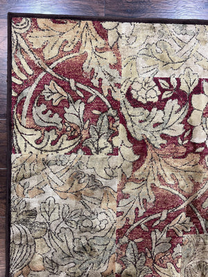 Modern Abstract Area Rug 5x7, Floral Design, Contemporary Carpet 5 x 7, Multicolor