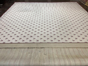 Stark Rug 12x14, Vintage Stark Carpet 12 x 14, Large Palace Size Rug, Beige, Repeated Floral Motif