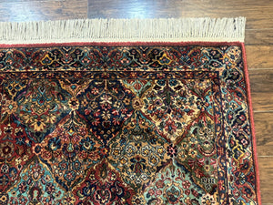 Karastan Rug 4x6, Multicolor Panel Kirman #717, Wool Original 700 Series Vintage