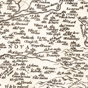 Vintage Map of Portugal 1570