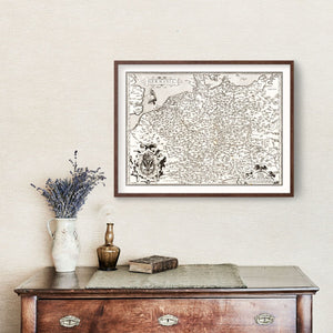 Vintage Map of Germania 1570