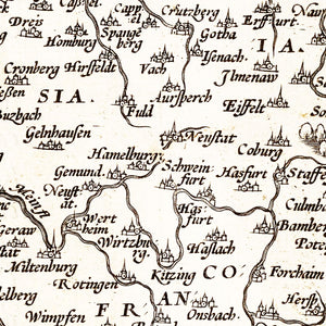 Vintage Map of Germania 1570