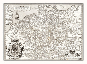 Vintage Map of Germania 1570
