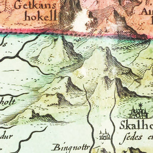 Vintage Map of Iceland 1665