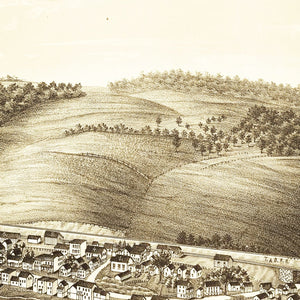 Vintage Map of Johnsonville, New York 1887