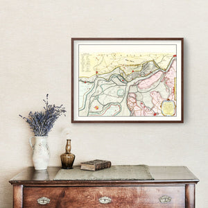 Vintage Map of Antwerp, Belgium 1665