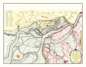 Vintage Map of Antwerp, Belgium 1665