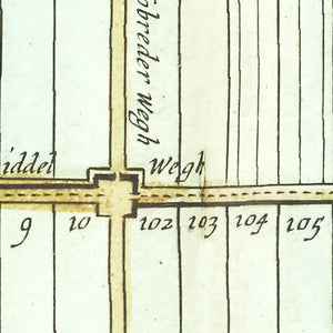 Vintage Map of Beemster, Holland 1665