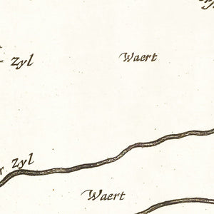 Vintage Map of Koegras, Holland 1665