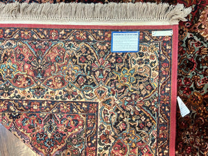 Karastan Multicolor Panel Kirman Rug #717, Wool Karastan Rug 8' 8" x 12', Vintage Multipanel Kirman, Original Karastan Collection 700 Series
