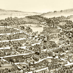 Vintage Map of Malborough, New York 1891