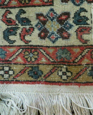 4' X 7' Vintage Handmade Knotted Rug India Caucasian Wool Soft Green Organic