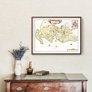 Vintage Map of Galloway, Scotland 1665