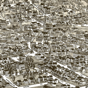Vintage Map of Middletown, New York 1887