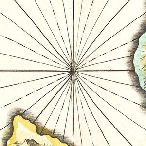 Vintage Map of Western Isles of Scotland 1665