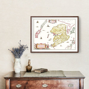 Vintage Map of the Isle of Mull 1665