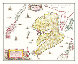 Vintage Map of the Isle of Mull 1665