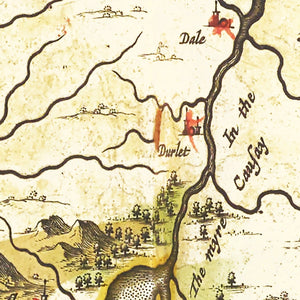 Vintage Map of Caithness, Scotland 1665